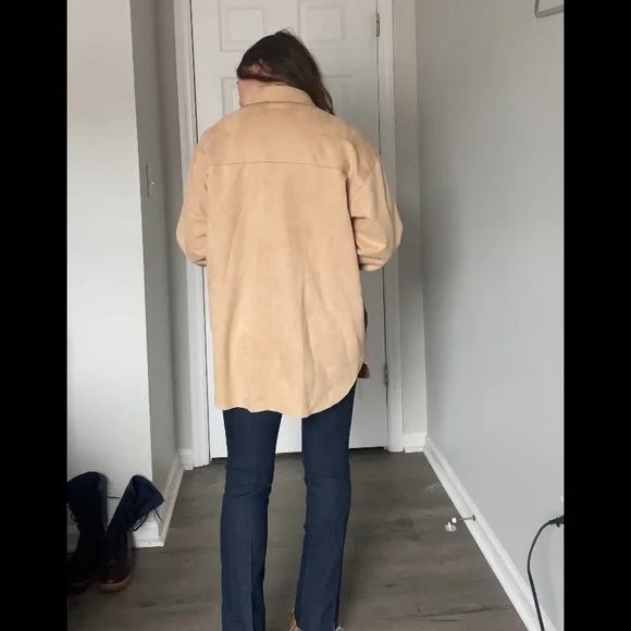 Beige Shacket / Chore Coat - Picture 9 of 9